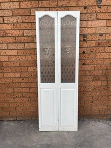 Timber Bifold Glass Door - 680w X 2000h X 30d. 340w & 340w - Picture 1 of 5