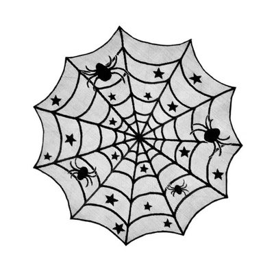 Halloween Tablecloth, Lace Tablecloth, Spider Web, Party Supplies, Spider Web - Image 1 of 4
