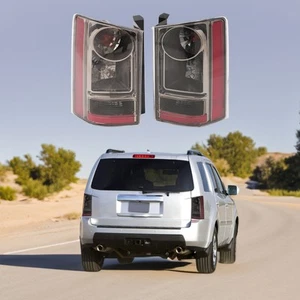 For 2009-2015 Honda Pilot Halogen Left & Right Smoke Lens Tail Light W/ Turn - Picture 1 of 15