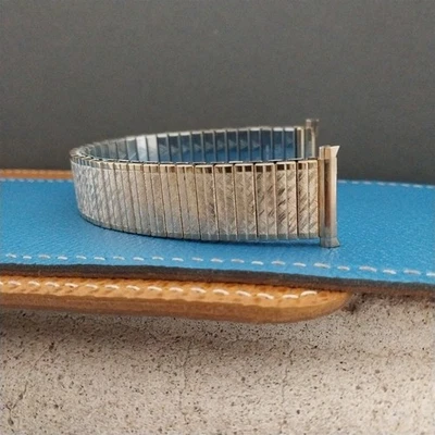 Correa de reloj vintage años 70 18 mm 19 mm JB Champion oro expansión RGP Foto 1 de 4