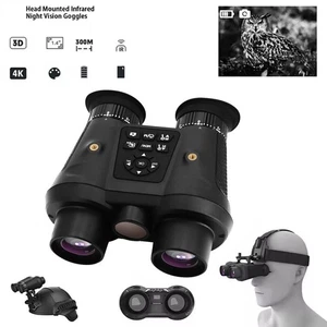 Binoculares de visión nocturna VRNV300 3D IR 4K UHD 6x zoom digital montados en el cabezal de cámara - Imagen 1 de 24