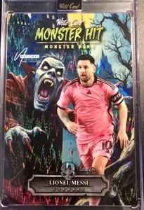 2025 NATIONAL CHICAGO EXCLUSIVE 1/1 WILD CARD MONSTER HITS LIONEL MESSI 1 OF 1 - Picture 1 of 4