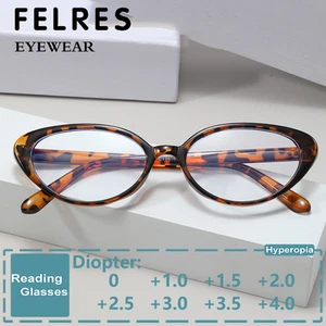 Mujeres Ojo de Gato Anti Luz Azul Gafas de Lectura Lente Transparente Lectores Presbicios Lo último - Imagen 1 de 21