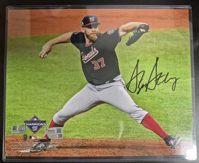 Stephen Strasburg Autograph Picture 10 X 8 Washington Nationals  - Image 1 of 4