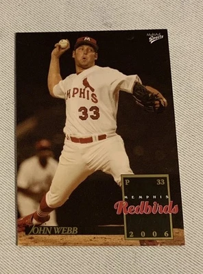 2006 MultiAd Sports Memphis Redbirds John Webb #25 Pensacola FL - Image 1 of 2