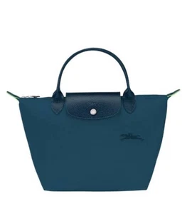 NEW 100% authentic Longchamp Le Pliage Top Handle Small Bag In Peacock Blue - Picture 1 of 10