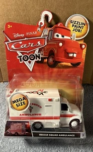 Disney Pixar Cars Toon Rescue Squad Ambulance #2 Mega Taglia Mattel Nuovo - Foto 1 di 6