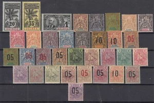 26296/ FRENCH GUINEA – 1892 / 1912 TERRIFIC MINT SELECTION – CV 530 $ - Picture 1 of 2