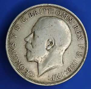 1914 Georg V, 92,5% Silber, Florin / Zwei Schilling 2/- Münze [33532] - Bild 1 von 2