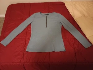 Owntime long sleeve blue shirt - Picture 1 of 4