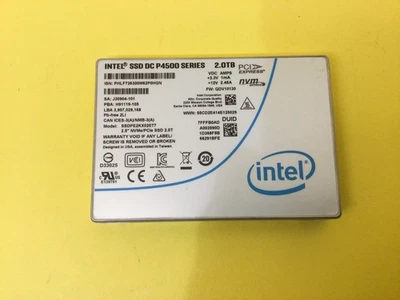 SSDPE2KX020T7 Intel P4500 2 TB 2,5 pulgadas U.2 NVME PCIe3.0 SSD Foto 1 de 2