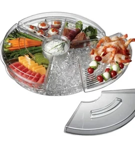 Appetizers on Ice Tray with Lids by PRODYNE - Picture 1 of 3