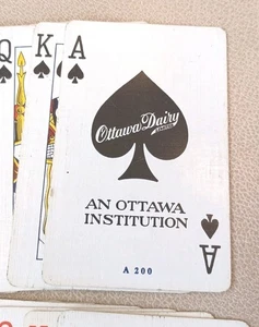 Vintage Ottawa Dairy Deck of Playing Cards Canada An Ottawa Institution - Picture 1 of 16