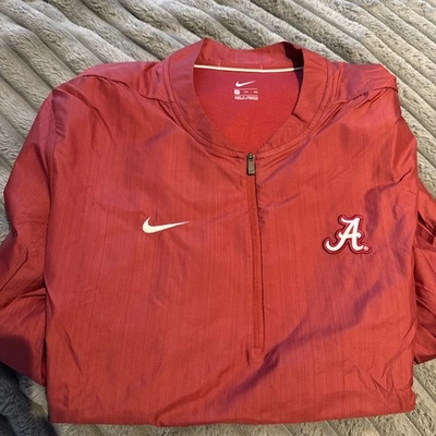 Nike Alabama Crimson Tide Hombres Chaqueta de Fútbol Pullover XL Golf Foto 1 de 4