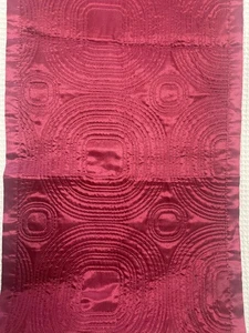 220cm Country Club Christmas Table Runner in Burgundy  - Picture 1 of 4