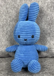 Bon Ton Toys Miffy Nijntje Corduroy Bunny Plush Embroidered Blue Toy Stuffed 9" - Picture 1 of 11