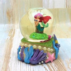 Rare Little Mermaid Ariel Fish Pearl Snow Globe Figure Disney Sea Ornament - Picture 1 of 7