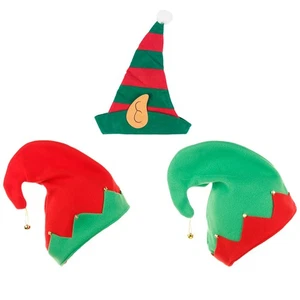 3 Piezas Divertidos Sombreros de Payaso Disfraz de Navidad Sombrero Navidad Vestir con Campanas - Imagen 1 de 12