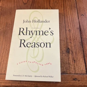 Rhyme's Reason: A Guide to English Verse by John Hollander (2014, Trade... - Bild 1 von 2