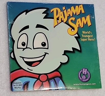 Pajama Sam Worlds Youngest Super Hero CD ROM Demo Disc Reel Kidz Stuff Sealed - Image 1 of 4