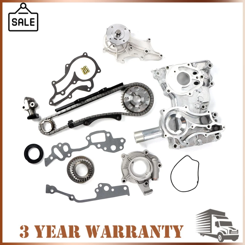 Kit de cadena de distribución bomba de aceite de agua para camioneta Toyota 1985-1995 4Runner Celica 2,4 L Foto 1 de 4