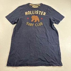 VTG Y2K Hollister Surf Club Embroidered T Shirt Men’s XL Navy California Bear - Foto 1 di 6