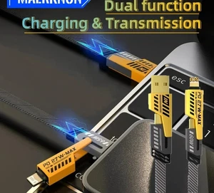 4-in-1 Multi USB PD Ladekabel 1m für iPhone, USB-C, Android - Bild 1 von 16