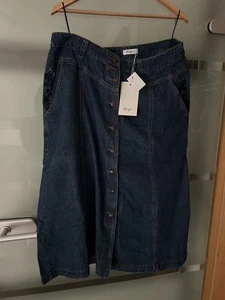 Trachten Jeans-Rock Sheego 44 Neu Stickerei Denim - Bild 1 von 8