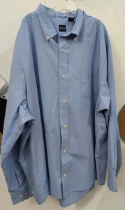 Basic Editions Mens Dress Shirt Sz 2X Blue - Picture 1 of 6