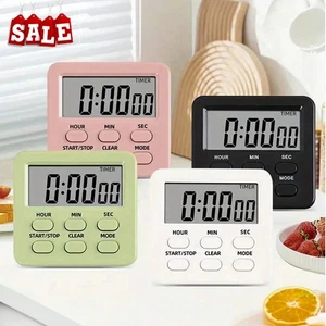 LCD Kitchen Cooking Digital Timer Count Down Up Clock Loud Alarm Magnetic UK - Picture 1 of 14