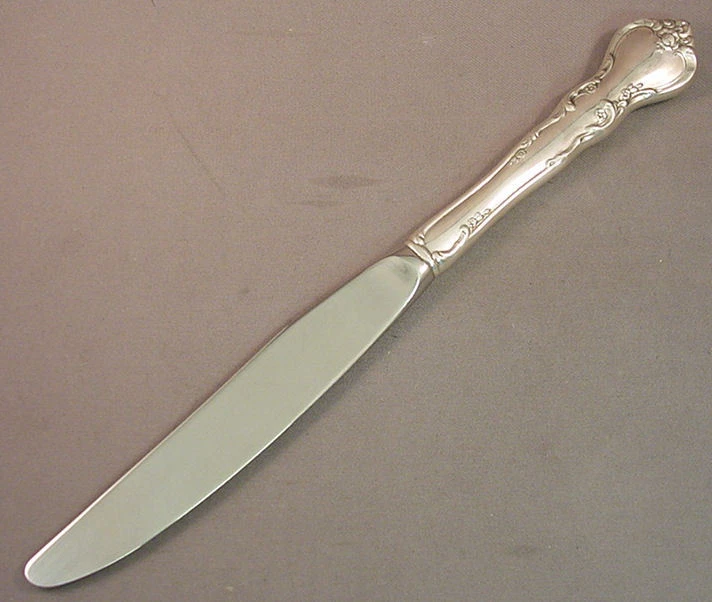 НОЖ ДЛЯ ОБЕДА SAVANNAH-REED & BARTON ИЗ ЧИСТОГО СЕРЕБРА - СОВРЕМЕННЫЙ - Изображение 1 из 1