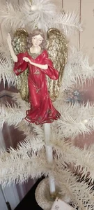 KURT ADLER BRÜNETTE KÖNIGLICHE ROTE ENGEL ORNAMENT - NEU -2023 - Bild 1 von 3