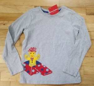 NEU MIT ETIKETT HANNA ANDERSSON HOLIDAY GRAU APPLIKATION LEBKUCHEN L/S T-SHIRT 130 8 - Bild 1 von 4