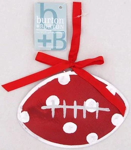 Alabama Crimson Tide Mesh Football Mesh Ornament Weihnachten Burton und Burton Neu - Bild 1 von 6
