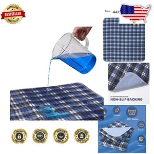 Multipurpose Non-Slip Bed Pads 2-Pack - Perfect for Adults, Kids, & Pets - Picture 1 of 9