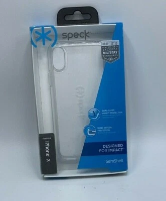 Funda de teléfono Speck Gemshell para Apple iPhone X diseñada para impacto transparente Foto 1 de 4