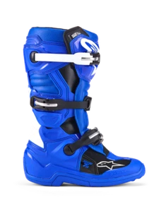Alpinestars Youth Tech 7s Boots Blue/Black/White Size 3 - Picture 1 of 7