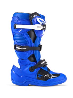 Alpinestars Youth Tech 7s 靴子蓝色/黑色/白色 3 码 — 第 1/4 张图片