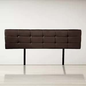 PU Leather King Bed Deluxe Headboard Bedhead Bedroom Furniture - Brown - Picture 1 of 7