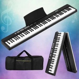 88 Keys Electronic Piano Keyboard Portable Digital Keyboard with Audio Input, - Picture 1 of 3