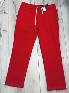 POLO RALPH LAUREN klassische sportliche Fleece-Ziehhose PRL rot 2000 XL neu mit Etikett - Bild 1 von 11