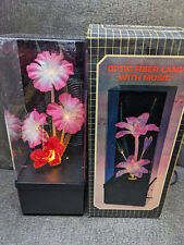 Vintage Fiber Optic Multi Color Changing Flower - READ !