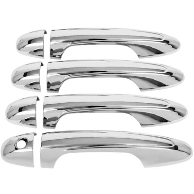 For 2016-2022 Toyota Tacoma Front Rear Left+Right Door Handle Cover Chrome - Изображение 1 из 4