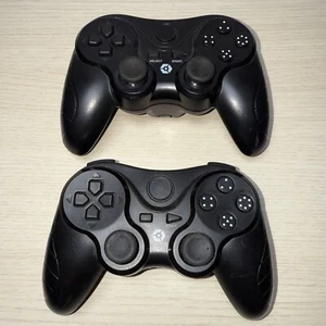 Gioteck VX3 Wireless PS3 Controller X 2 - Black - No USB Dongle Spares Repairs - Picture 1 of 7
