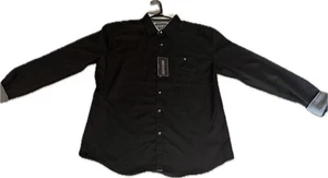 Men'sTransit Collective Black Dress Shirt By Craft+Flow AAVH0026 - Picture 1 of 2