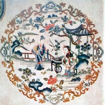 ✅🔥 1957 CHINESE ART Embroideries and Ornaments / Set of 11 cards - Image 1 of 4