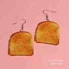 Toast/bread Slice Drop Earrings - Fun Novelty Earrings