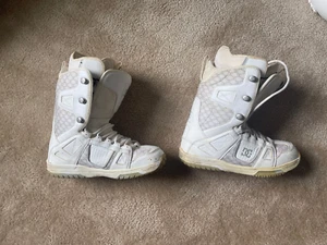 DC Phase Lace Snowboard Boots Men's White 10.5 - Picture 1 of 3