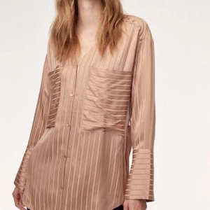 Wilfred Aritzia Zelie Silk Blend Button Down Shirt size xs - Picture 1 of 10