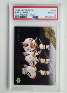1992 Upper Deck *AllRookie Team* PAVEL BURE RC #SP2 *ShortPrint* PSA 8 NM-M - Picture 1 of 2
